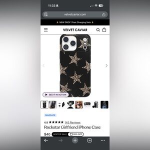 Velvet Caviar Rockstar Girlfriend iPhone 17 Pro Case - used 1x
